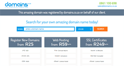 Desktop Screenshot of alexandra.co.za